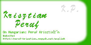 krisztian peruf business card